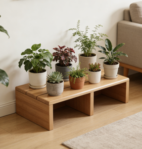 Escabeau en bambou de qualité supérieure pour la maison, étagère de rangement multifonctionnelle pour la cuisine, la salle de bain, les <span class=keywords><strong>toilettes</strong></span> - Product Image 3