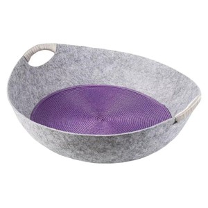 Toptan sevimli yuvarlak dayanıklı keçe pet kedi köpek yatağı - Product Image 1