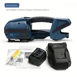 V1 V2 V3 Electric Banding Tools Automatic <b>Battery</b>-Powered PP PET Straps Case Packing Machine Manual Pneumatic Driven for Food - Product Image 3