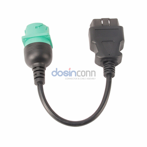 OBD II Stecker zu Grün J1939 Buchse für schwere Nutzfahrzeuge mit grünem Diagnose stecker Typ <span class=keywords><strong>2</strong></span> J1939 - Product Image 4