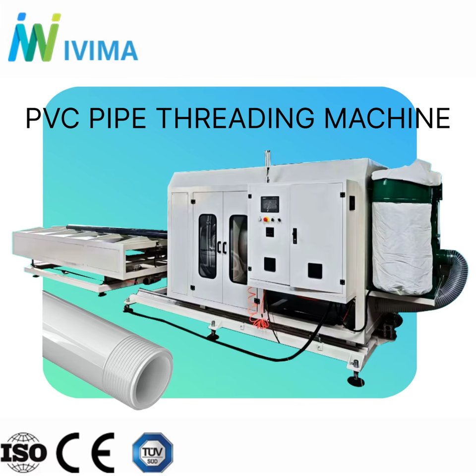 Conduit Thread Maker IVIMA PVC Pipe Threading Machine /Plastic Pipe Threading Equipment PLC ...