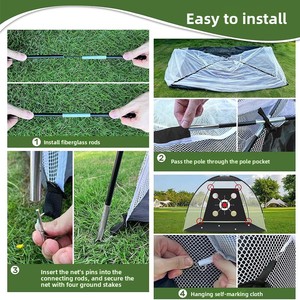Red de Práctica de <span class=keywords><strong>Golf</strong></span> Multifuncional para Exteriores, con Cuatro Orificios, de Poliéster, para <span class=keywords><strong>Swing</strong></span> y Chipping, Superventas - Product Image 4