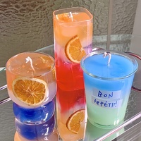 Beliebte Transparente Duftende Handgemachte Sommer-Ästhetik Einzigartige Gel-Wachs-Duftkerzen mit Feiertagsstimmung und Sommerparty-Feeling