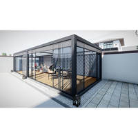 Type de jardin, cadre en Aluminium de luxe, ouverture électrique, toit, pavillon, Pergola en Aluminium 3x3 pour la vie en plein air