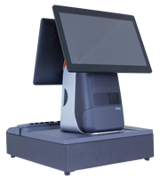 POS-терминал Citaq T80P Windows All-In-One с двумя сенсорными экранами 15,6 дюйма, процессором Intel Celeron J1900, 2 ГБ DDR3, 64 ГБ SSD и термопринтером