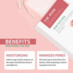 Masque hydratant pour le visage à l'huile de rose damas, vitamine C, hydratation intense, éclaircissant, éclat naturel pour tous types de peaux - Product Image 3