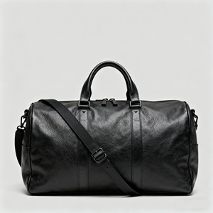 الشركة المصنعة الأصلية تصنيع المعدات الأصلية الحرفية الفاخرة وعرة الرجال جلد البقر الحقيقي السفر واق من المطر ليلة واحدة عطلة نهاية الأسبوع - Product Image 2