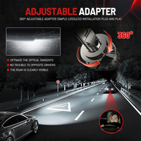 HYNBYZJ Nouvelle ampoule de phare LED H4 haute luminosité pour voiture, accessoires auto 9005 H11 LED 300W 50000LM 6500K, phares LED pour voiture 12V