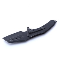 Couteau pliant mini OEM pour équipement de randonnée, lame noire, fabricant de couteaux de chasse en acier inoxydable