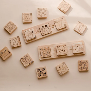 มาใหม่ไม้ปริศนาสัตว์ Montessori ของเล่นรูปร่างตรงกับของเล่นพัฒนาการศึกษาเกมของเล่นที่กำหนดเองการออกแบบ OEM - Product Image 1