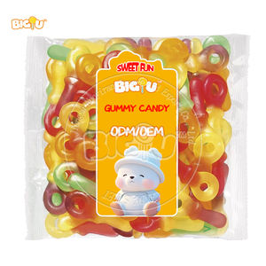 Venta al por mayor delicioso amargo/dulce cara sonriente en forma de dulces masticables dulces de goma apoyo personalización - Product Image 2