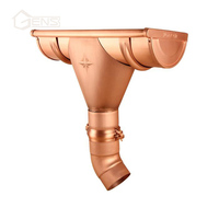 Gouttières en cuivre classiques sans soudure de type KME K et H, style tendance, vente en gros