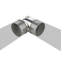 Offre Spéciale moderne en acier inoxydable escalier garde-corps balustrade raccords Tube tuyau connecteur main courante conception mains courantes balustrades