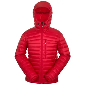 उच्च गुणवत्ता वाले पुरुषों के हल्के वजन के साथ नीचे जैकेट डाकू Windproof अल्ट्रालाइट Hooded पंख सर्दियों जैकेट कोट