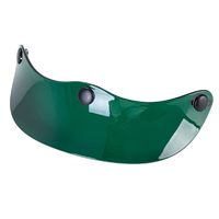 Visière de casque à trois boutons de style rétro japonais pour casques de style rétro