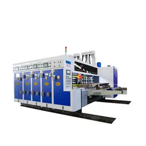 Corrugated cardboard carton box making Machine/High Speed Flexo Printing Slotting Die-cutting Machine