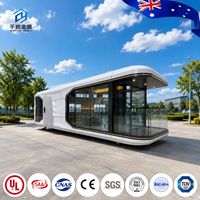 Capsule d'habitation mobile intelligente de haute qualité, design préfabriqué de luxe populaire pour hôtel-resort