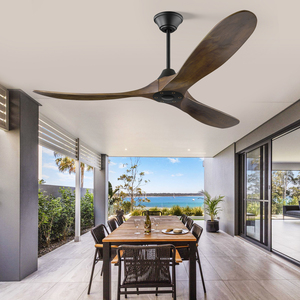 Hiện đại ngoài trời 70 "lớn lưu lượng không khí bằng gỗ công nghiệp im lặng DC động cơ quạt trần với từ xa - Product Image 1