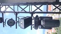 Luz Láser RGB de 20W para Exteriores, con Animación, para Espectáculos, IP65 Impermeable, Control ILDA DMX512, Aleación de Aluminio, para Bares, Parques y Espectáculos