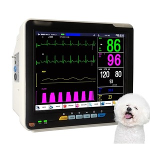 Monitor <span class=keywords><strong>Veterinario</strong></span> Multiparametrico per Segni Vitali con Registratore e Allarme Integrati per Terapia Intensiva, Sala di Emergenza e Sala Operatoria, Certificato CE - Product Image 4