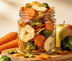 Snack di <span class=keywords><strong>Frutta</strong></span> <span class=keywords><strong>e</strong></span> Verdura Liofilizzata Pronti da Mangiare - Fragole <span class=keywords><strong>e</strong></span> Broccoli - Non Fritti, Senza Olio Aggiunto, Snack Misti Disidratati - Product Image 6