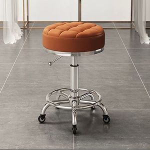 K Chair with pulley rotation and <b>height</b> <b>adjustment</b> nail salon round <b>stool</b> barber shop swivel chair salon specialty - Product Image 5