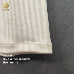 <span class=keywords><strong>Canotta</strong></span> da <span class=keywords><strong>Donna</strong></span> in Maglia a <span class=keywords><strong>Costine</strong></span> con Collo Rotondo e Schiena Scoperta, Colore a Contrasto, 280gsm CNSHELL, Lunghezza Regolare per Uso Quotidiano - Product Image 4