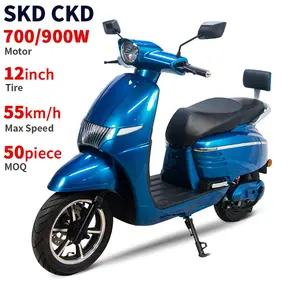 CKD SKD 12英寸新款电动摩托车700/900W 45-55公里/小时速度2轮成人带踏板电动助力车