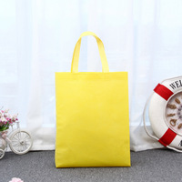 Sac à main de rangement réutilisable et pliable, sac d'épicerie de couleur unie, fourre-tout pratique non tissé
