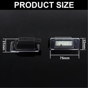 Luz LED Blanca para Matrícula, Lámpara LED para Nissan-Serena C27 Altima-Suzuki Landy-<span class=keywords><strong>Dacia</strong></span> <span class=keywords><strong>Duster</strong></span> 2018 2019 2020 <span class=keywords><strong>2021</strong></span> - Product Image 4
