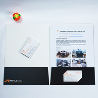 Carpeta de Presentación Ecológica A4 con Dos Bolsillos, Laminación Mate, Colores Personalizados, Logotipo, Organizador de Documentos, Tarjetero