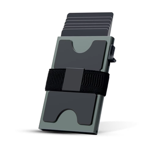 Cartera minimalista de aleación de aluminio Pop-Up Tarjetero RFID Bloqueo de <span class=keywords><strong>crédito</strong></span> y billetera de negocios - Product Image 3