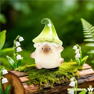 Figuras Coleccionables de la Serie de Hongos Pai Fantasy, Caja Sorpresa, Resina, Lindas Decoraciones de Escritorio de Dibujos Animados, Regalo Antiestrés - Product Image 5