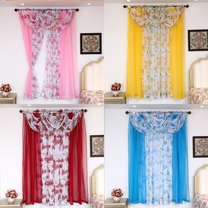 <span class=keywords><strong>Rideaux</strong></span> de luxe 5 pièces à motifs floraux, en polyester transparent avec œillets, pour <span class=keywords><strong>salon</strong></span> et chambre à coucher - Product Image 2