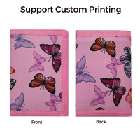 Dompet Leher Anti-Hilang Anak Perempuan Bahan Polyester Tahan Air Bersertifikat CE, Dompet Koin Anak Motif Kartun Custom, Grosir