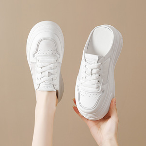 Chaussures à talon mi-haut, à semelle épaisse, à plateforme, style 'cake', rehaussant la silhouette, idéales pour les promenades décontractées - Product Image 2