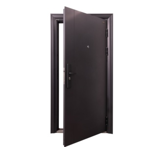 सजावटी धातु कस्टम स्टील सुरक्षा दरवाजा एंटी-चोरी न्यूनतम सुरक्षा दरवाजे अपार्टमेंट इंटीरियर के लिए तैयार आधुनिक - Product Image 5
