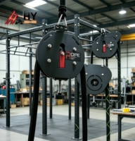 Entraîneur à Corde Magnétique Rotatif Premium à Résistance Ininterrompue, Support Tout-en-un, Accessoire d'Entraînement de Force, Entraînement Complet du Corps en Acier