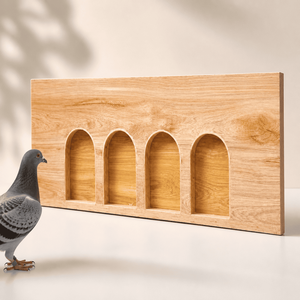 Porte d'entrée en bois écologique anti-évasion pour pigeonnier, trappe pour pigeons de course européens, porte d'accès multi-tailles pour cage à oiseaux toutes saisons - Product Image 4