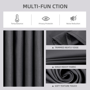 Insulated Pleated <strong>Window</strong> <strong>Curtains</strong> Room-Darkening Blackout Wave <strong>Curtains</strong> Noise Reduction Blackout <strong>Window</strong> Treatment - Product Image 5
