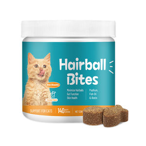 Integratori per animali da masticare morbidi personalizzati in fabbrica, <span class=keywords><strong>compresse</strong></span> masticabili con palline di peli di <span class=keywords><strong>gatto</strong></span> per migliorare la salute della pelle e consegna rapida - Product Image 1