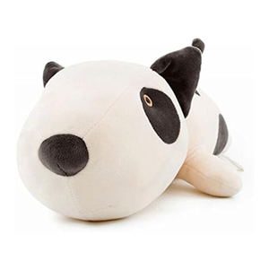 Peluche di Cane Bull Terrier Nero Personalizzato, Morbido e Abbracciabile, Decorazione per Cameretta, 21 Pollici, Bianco - Product Image 4