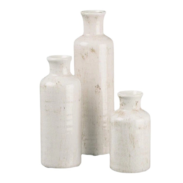 Three Sets Modern Home Decoration Living Room Small Vase Hot Sale Colorful Ceramic Vases