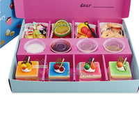 Boîte en Papier Ondulé Personnalisée pour Gâteaux, Biscuits, Desserts, Plateaux de Dégustation, Traiteur et Fêtes