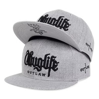 Casquettes Snapback Hip Hop Unisexe à 6 Panneaux à Visière Plate avec Broderie Sportive Personnalisable pour Hommes et Femmes