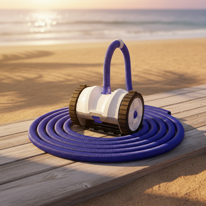 Limpiador automático de piscinas de plástico con alimentación por enchufe, <span class=keywords><strong>aspirador</strong></span> lateral potente para piscinas enterradas, <span class=keywords><strong>manguera</strong></span> de 40 pies que no se enrolla y capaz de escalar paredes. - Product Image 1