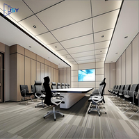 Panneau de plafond suspendu en aluminium, taille et couleur personnalisées, décoration intérieure, plafond suspendu pour bureau, centre commercial, hôtel, anti-déformation