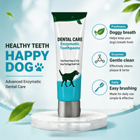 Pâte buccale pour animaux de compagnie OEM/ODM recommandée par les vétérinaires, pour une haleine fraîche, avec enzymes naturelles, soin complet de la bouche 360° °   Purification buccale