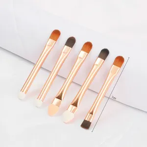 OEM đôi cuối Eyeshadow bàn chải Applicator đôi đã kết thúc Sponge Eyeshadow bàn chải mỹ phẩm tạo nên công cụ