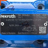 Vanne de commande directionnelle hydraulique à solénoïde 4/3 voies Rexroth R901341853 4WE10E73-5X/EG24N9K4/A12M 24V DC NG10 350 Bar